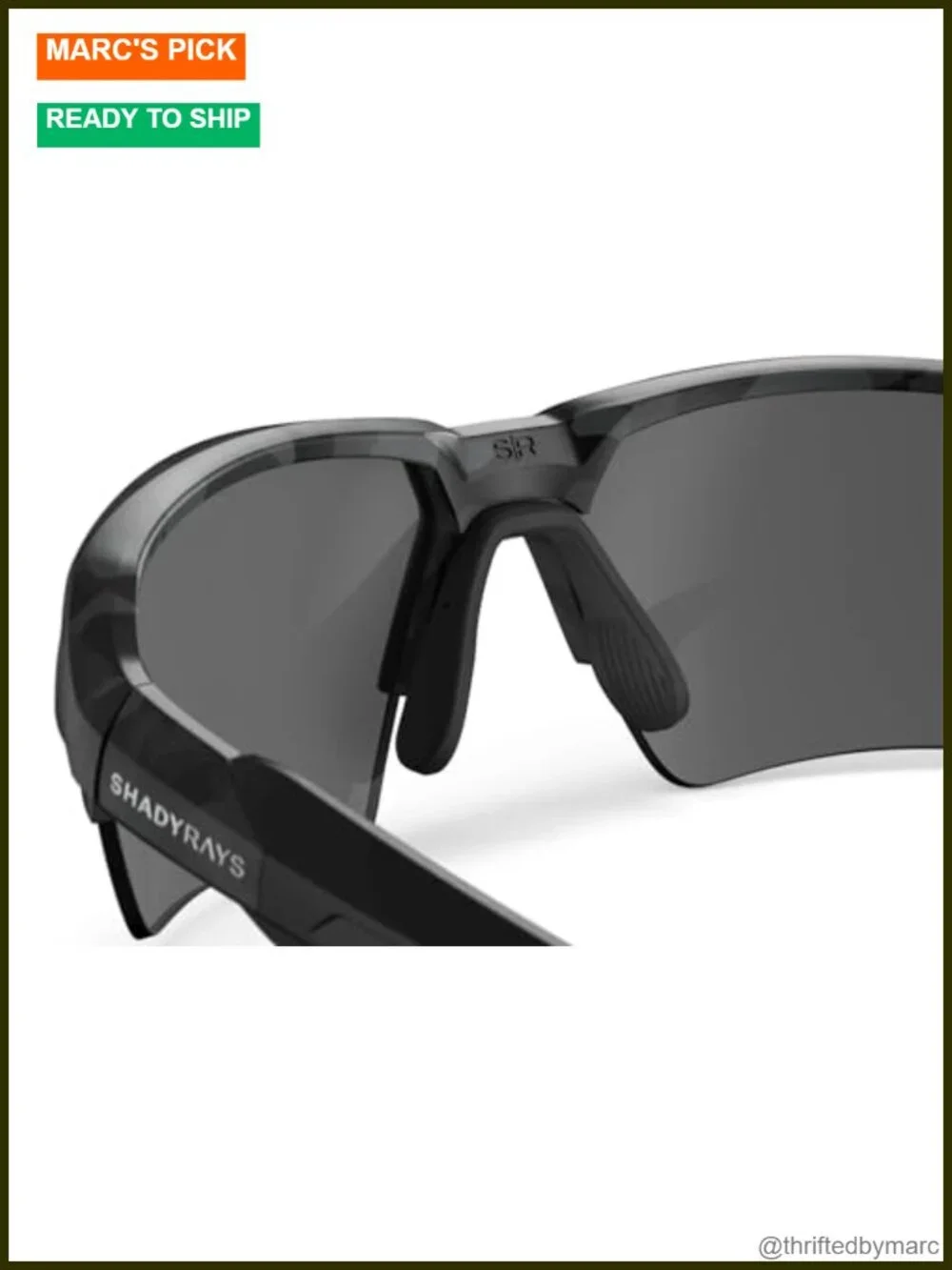 Mens Semi-Rimless Sporty Polarized Sunglasses TR90 Frame